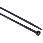 RS PRO Cable Tie, 368mm x 4.8 mm, Black Nylon, Pk-1000