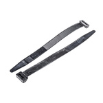 RS PRO Cable Tie, Flame Retardant, 254mm x 17.8 mm, Black Nylon, Pk-100