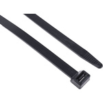 RS PRO Cable Tie, Flame Retardant, 480mm x 12.7 mm, Black Nylon, Pk-100