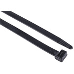 RS PRO Cable Tie, Flame Retardant, 550mm x 12.7 mm, Black Nylon, Pk-50