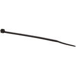 RS PRO Cable Tie, Flame Retardant, 100mm x 2.5 mm, Black Nylon, Pk-100