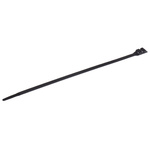 RS PRO Cable Tie, Double Locking, 360mm x 9 mm, Black Nylon, Pk-100