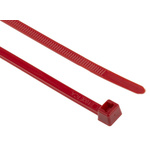 HellermannTyton Cable Tie, 270mm x 4.6 mm, Red Polyamide 6.6 (PA66), Pk-100
