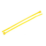 HellermannTyton Cable Tie, 100mm x 2.5 mm, Yellow Nylon, Pk-100