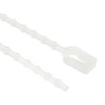 HellermannTyton Cable Tie, Releasable, 110mm x 2 mm, Natural Nylon, Pk-100