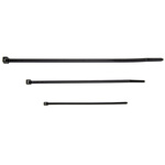 HellermannTyton Cable Tie, 100mm x 2.5 mm, Black Nylon, Pk-500