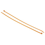 HellermannTyton Cable Tie, 390mm x 4.6 mm, Orange Nylon, Pk-100