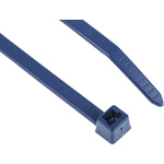 HellermannTyton Cable Tie, 200mm x 4.6 mm, Blue Polyamide 6.6 (PA66), Pk-100