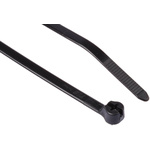 Thomas & Betts Cable Ties, Weather Resistant, 185.67mm x 4.83 mm, Black Nylon, Pk-100