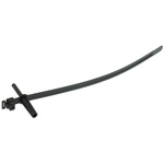 HellermannTyton Cable Tie, Wall Plug Fixing, 230mm x 8 mm, Black Polyamide 6.6 (PA66), Pk-25