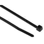 HellermannTyton Cable Tie, 100mm x 2.5 mm, Black Polyamide 6.6 (PA66), Pk-1000