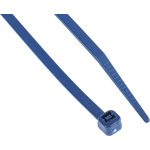 RS PRO Cable Tie, Metal Detectable, 150mm x 3.6 mm, Blue Metal Detectable, Pk-100