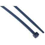 RS PRO Cable Tie, Metal Detectable, 400mm x 4.6 mm, Blue Metal Detectable, Pk-100