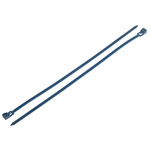 RS PRO Cable Tie, Releasable, 250mm x 4.5 mm, Blue Metal Detectable, Pk-100