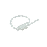 RS PRO Cable Tie, Double Head Knot, 150mm x 3.6 mm, Natural PE, Pk-100