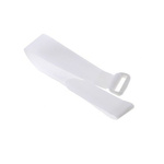 RS PRO Cable Tie, Hook and Loop, 310mm x 20 mm, White Nylon, Pk-10