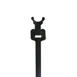 RS PRO Cable Tie, Releasable, 330mm x 6.8 mm, Black 316 Stainless Steel