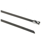 RS PRO Cable Tie, Ball Lock, 200mm x 4.6 mm 304 Stainless Steel