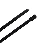 RS PRO Cable Tie, Ball Lock, 520mm x 4.6 mm, Black 316 Stainless Steel