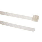 HellermannTyton Cable Tie, Releasable, 195mm x 4.7 mm, Natural Nylon, Pk-25