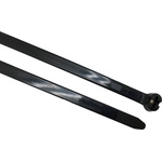 RS PRO Cable Tie, 284mm x 3.6 mm, Black Nylon, Pk-100