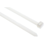 Thomas & Betts Cable Ties, 220mm x 7.6 mm, White Nylon, Pk-100