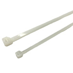 RS PRO Cable Tie, 380mm x 8 mm, Natural Nylon