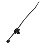 RS PRO Cable Tie, 150mm x 3.6 mm, Black Nylon