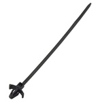 RS PRO Cable Tie, 112mm x 2.5 mm, Black Nylon