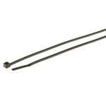 HellermannTyton Cable Tie, UV Resistant, 200mm x 2.5 mm, Black Polyamide 6.6 (PA66), Pk-100