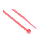 RS PRO Cable Tie, 203mm x 3.6 mm, Pink Nylon, Pk-250