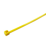 RS PRO Cable Tie, 203mm x 2.5 mm, Yellow Nylon, Pk-500