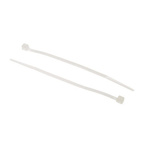 RS PRO Cable Tie, Sub Miniature, 71mm x 1.6 mm, White Nylon, Pk-500