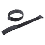 Thomas & Betts Cable Ties, Hook and Loop, 304.8mm x 19.05 mm, Black Nylon, Pk-10