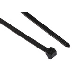 HellermannTyton Cable Tie, 245mm x 4.6 mm, Black Polyamide 6.6 (PA66), Pk-100