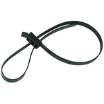 HellermannTyton Cable Tie, Releasable, 750mm x 13 mm, Black Polyamide 6.6 (PA66), Pk-5