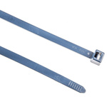 HellermannTyton Cable Tie, 380mm x 7.6 mm, Blue Polyamide 6.6 (PA66), Pk-100