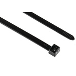 HellermannTyton Cable Tie, 380mm x 7.6 mm, Black Polyamide 6.6 (PA66), Pk-100