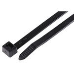 HellermannTyton Cable Tie, 225mm x 7.6 mm, Black Polyamide 6.6 (PA66), Pk-50