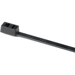HellermannTyton Cable Tie, Double Headed, 395mm x 4.7 mm, Black Nylon, Pk-100