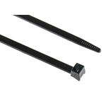 HellermannTyton Cable Tie, Releasable, 340mm x 7.6 mm, Black Polyamide 6.6 (PA66), Pk-100