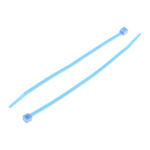 HellermannTyton Cable Tie, High Chemical Resistance, 100mm x 2.5 mm, Blue ETFE, Pk-100
