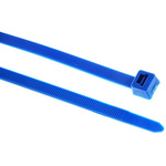 HellermannTyton Cable Tie, High Chemical Resistance, 150mm x 3.5 mm, Blue ETFE, Pk-100