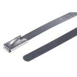 Thomas & Betts Cable Ties, Roller Ball, 200mm x 4.6 mm, Metallic 316 Stainless Steel, Pk-100