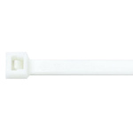 Thomas & Betts Cable Ties, Standard, 200mm x 4.5 mm, White Nylon, Pk-100