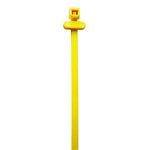 HellermannTyton Cable Tie, RFID, 200mm x 4.6 mm, Yellow Polyamide 6.6 (PA66), Pk-100