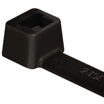 HellermannTyton Cable Tie, Heat Resistant, 390mm x 4.6 mm, Black Polyamide 6.6 (PA66), Pk-100