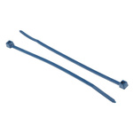 HellermannTyton Cable Tie, Standard, 100mm x 2.5 mm, Blue Polyamide 6.6 (PA66), Pk-100