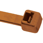 Panduit Cable Tie, Locking, 142mm x 3.6 mm, Brown Nylon, Pk-100