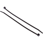 HellermannTyton Cable Tie, 175mm x 4 mm, Black Polyamide 6.6 (PA66), Pk-100